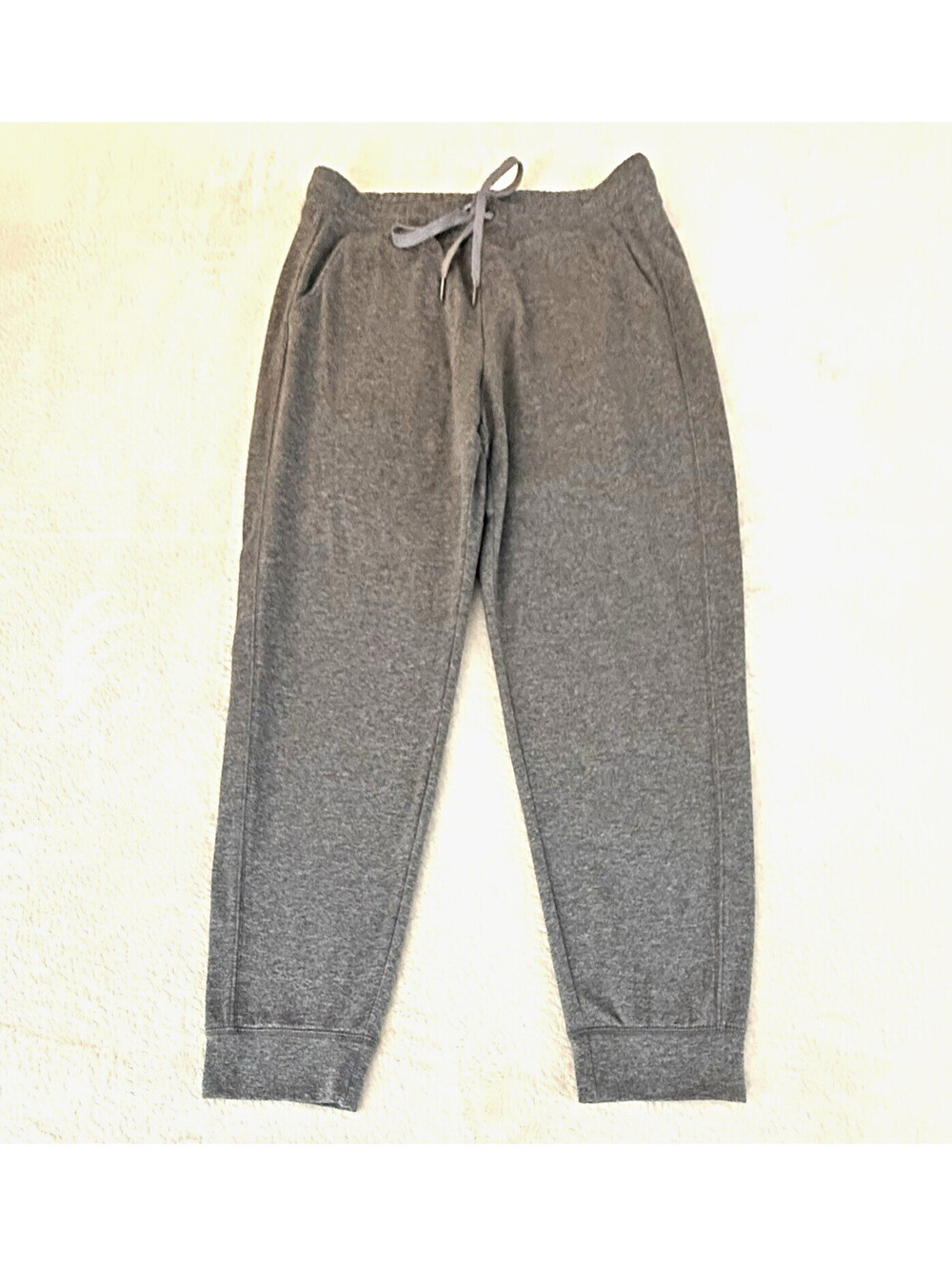 American Eagle Menβs L Gray Active Flex Jogger Pants Stretch Drawstring Pockets